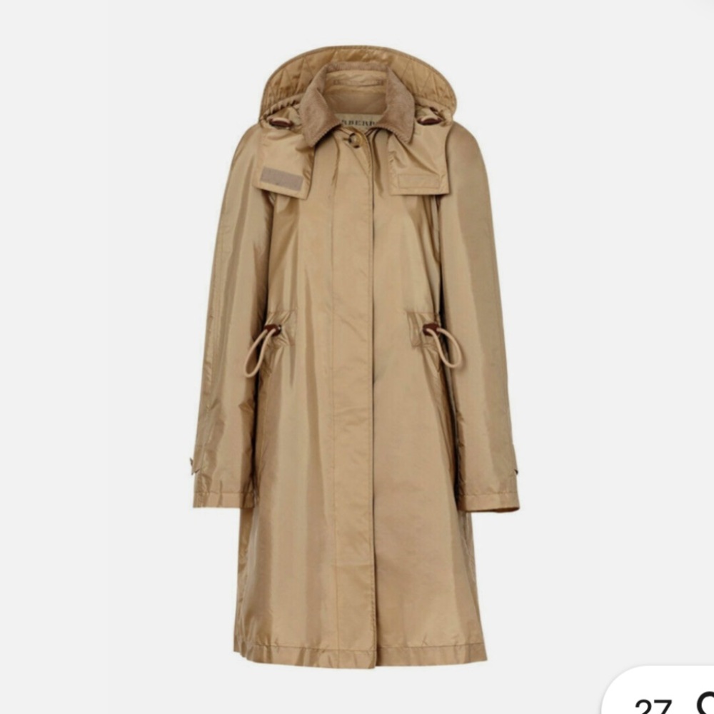 BNWOT Burberry Gullane Car Coat Parka Trench Coat Rain Jacket